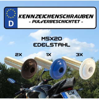 Kennzeichenschrauben / Nummernschildschrauben-Set Set 1