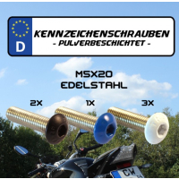 Kennzeichenschrauben / Nummernschildschrauben-Set Set 1
