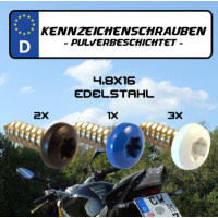Kennzeichenschrauben / Nummernschildschrauben-Set Set 2