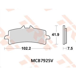 TRW / LUCAS MCB792SV Sinter Bremsbeläge vorne SUZUKI GSX-R 1000  12-16