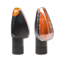 PEAK Mini-Blinker kurz / schwarz / klares Glas