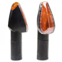 PEAK Mini-Blinker lang / schwarz / klares Glas