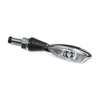 LED Blinker MORELLA UNO schwarz mit getöntem Glas