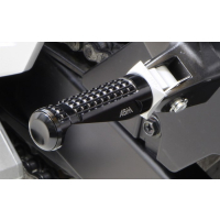 ABM rGrip EVO Sport Fussrasten - Set incl. Gelenkkit vorne YAMAHA MT-09 RN29  13-16 schwarz silber rot