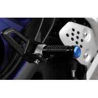 ABM rGrip EVO Sport Fussrasten - Set incl. Gelenkkit hinten YAMAHA MT-09 / SP RN43  17-20 schwarz schwarz rot