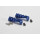 ABM rGrip Sport Fussrasten - Set incl. Gelenkkit vorne SUZUKI GSR750 ab 2011 silber blau