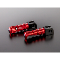 ABM rGrip Sport Fussrasten - Set incl. Gelenkkit hinten HONDA CBR600RR PC40  07-12 schwarz rot