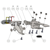 Kennzeichenhalter YAMAHA XSR900 RN43 ab 2016 Zubehörblinker