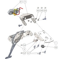 Kennzeichenhalter KTM DUKE 790 ab 2018 Originalblinker