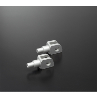 ABM rGrip EVO Sport Fussrasten - Set incl. Gelenkkit vorne YAMAHA FZ6 / FAZER S2 RJ14 ab 2007 silber silber silber