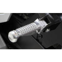 ABM rGrip EVO Sport Fussrasten - Set incl. Gelenkkit vorne YAMAHA FZ6 / FAZER S2 RJ14 ab 2007 silber silber silber