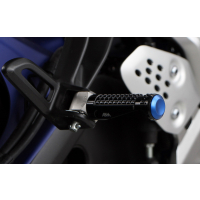 ABM rGrip EVO Sport Fussrasten - Set incl. Gelenkkit vorne YAMAHA FZ6 / FAZER S2 RJ14 ab 2007 silber silber silber