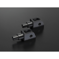 ABM rGrip EVO Sport Fussrasten - Set incl. Gelenkkit vorne YAMAHA FZ6 / FAZER S2 RJ14 ab 2007 silber silber silber