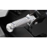 ABM rGrip EVO Sport Fussrasten - Set incl. Gelenkkit hinten YAMAHA XJ6 / DIVERSION RJ19  09-12 schwarz schwarz schwarz