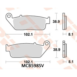 TRW / LUCAS MCB598SV Sinter Bremsbeläge vorne  HONDA VT600C SHADOW  94-00
