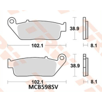 TRW / LUCAS MCB598SV Sinter Bremsbeläge vorne SUZUKI...