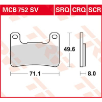 TRW / LUCAS MCB752SV Sinter Bremsbeläge vorne SUZUKI...