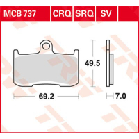 TRW / LUCAS MCB737SV Sinter Bremsbeläge vorne SUZUKI...
