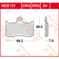 TRW / LUCAS MCB737SV Sinter Bremsbeläge vorne...