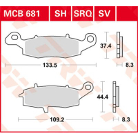 TRW / LUCAS MCB681SV Sinter Bremsbeläge vorne...