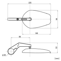 DAYTONA Lenkerendenspiegel D-13