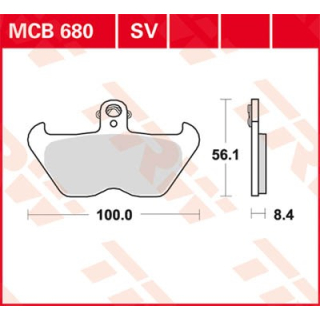 TRW / LUCAS MCB680SV Sinter Bremsbeläge vorne BMW R850 C  99-01