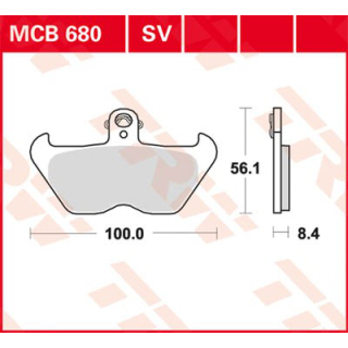 TRW / LUCAS MCB680SV Sinter Bremsbeläge vorne BMW R850 RT  96-01