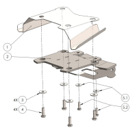 Kennzeichenhalter YAMAHA XTZ 700 TENERE DM11  21-24 Originalblinker