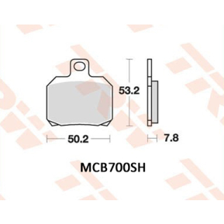 TRW / LUCAS MCB700SH Sinter Bremsbeläge hinten NORTON 961 COMMANDO CAFE RACER  11-14