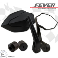 Lenkerendenspiegel FEVER für KAWASAKI Z125  21-25 mit passenden Lenkerenden