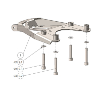 Kennzeichenhalter HUQVARNA SVARTPILEN 401  18-20