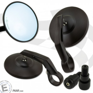 Lenkerendenspiegel BOB mit passenden Lenkerende für YAMAHA XSR700 RM36 / RM37 ab 2021  kurzer Arm