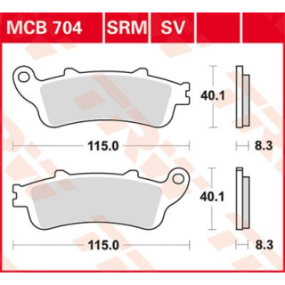 TRW / LUCAS MCB704SV Sinter Bremsbeläge vorne HONDA CB 1100 X-11  00-03