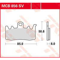 TRW / LUCAS MCB856SV Sinter Bremsbeläge vorne...