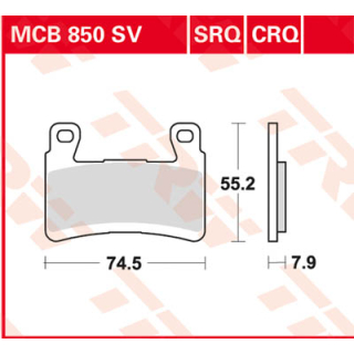 TRW / LUCAS MCB850SV Sinter Bremsbeläge vorne KAWASAKI ZX-6R NINJA  19-20