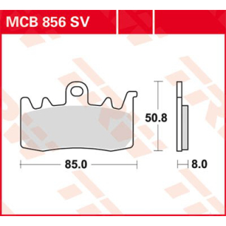 TRW / LUCAS MCB856SV Sinter Bremsbeläge vorne DUCATI SCRAMBLER 800  alle Modellvarianten  17-20