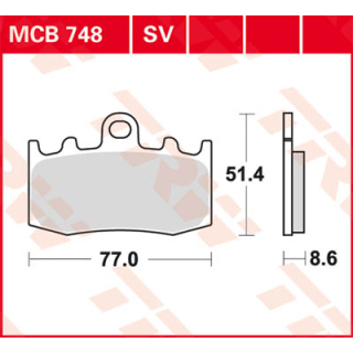 TRW / LUCAS MCB748SV Sinter Bremsbeläge vorne BMW R1200 GS  04-12