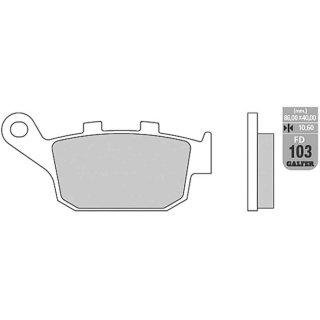 GALFER Semi-Sinter Bremsbeläge hinten FD103 - G1054