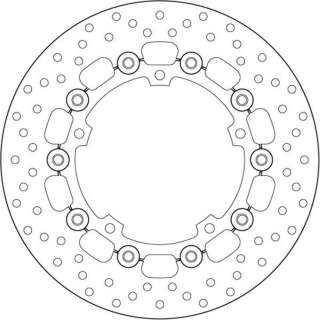 BREMBO Serie ORO Bremsscheibe 78B40837 vorne YAMAHA MT-07 RM04  14-16