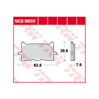 TRW / LUCAS MCB888SV Sinter Bremsbeläge vorne HONDA CB125 R JC79  18-20