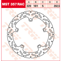 TRW / LUCAS MST357RAC Bremsscheibe vorne BMW S1000R  14-16