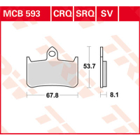 TRW / LUCAS MCB593SV Sinter Bremsbeläge vorne HONDA...