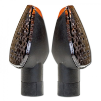 PEAK LED Blinker kurz / schwarz / getöntes Glas...