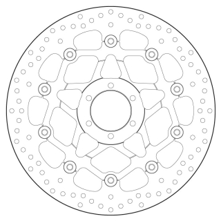 BREMBO Serie ORO Bremsscheibe 78B408B8 vorne APRILIA RSV4 1100 / TUONO V4 1100