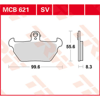 TRW / LUCAS MCB621SV Sinter Bremsbeläge vorne