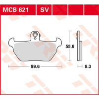 TRW / LUCAS MCB621SV Sinter Bremsbeläge vorne