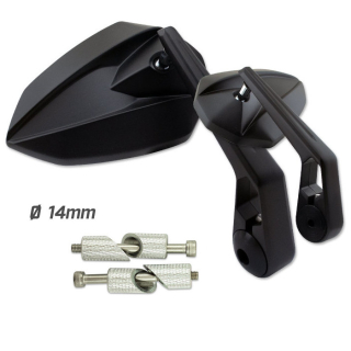 Lenkerendenspiegel STORM für KTM DUKE 125  17-20 mit passenden Lenkerenden