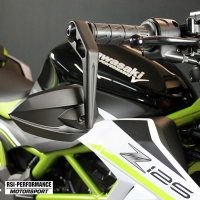 Lenkerendenspiegel STORM für KTM DUKE 125  21-23 mit passenden Lenkerenden