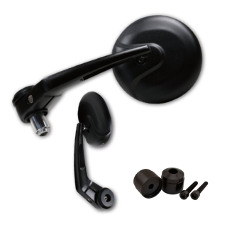 Lenkerendenspiegel NOVARA für MOTO GUZZI Modelle incl. passenden Lenkerenden