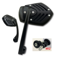 Lenkerendenspiegel SHIELD mit passenden Lenkerenden...